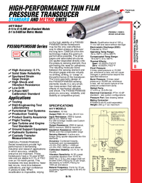 Thumbnail of document Data Sheet - PX5500L1-100GI High Accuracy Press. Transducers w/Long Term Stability